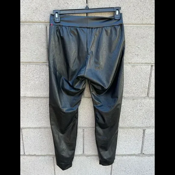 Commando Faux Leather Joggers Medium Black - Picture 2 of 5